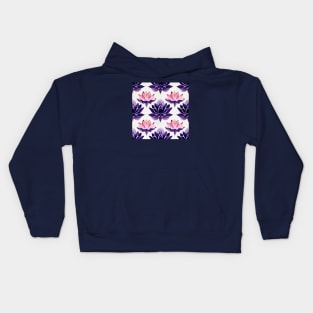 Pink and purple lotus Kids Hoodie